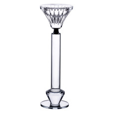 Свічник скляний Light House LG-30091 CL прозорий висота 21 см