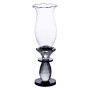 Зображення Свічник скляний Light House LG-30079 CL+BK прозорий з чорним висота 26 см ИМ Light-Deco 