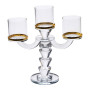 Зображення Канделябр свічник скляний на ніжці на 3 свічки Light House LG-30061 CL прозорий ИМ Light-Deco 