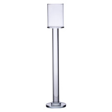 Свічник скляний Light House LG-30115CL прозорий висота 41 см
