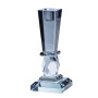 Зображення Свічник скляний Light House LG-30073 CR сірий висота 22 см ИМ Light-Deco 