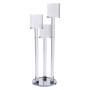 Зображення Свічник скляний на ніжці на 3 свічки Light House LG-30110 CL прозорий висота 38 см ИМ Light-Deco 3 