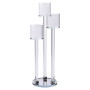 Зображення Свічник скляний на ніжці на 3 свічки Light House LG-30110 CL прозорий висота 38 см ИМ Light-Deco 1 