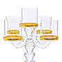 Зображення Канделябр свічник скляний на ніжці на 5 свічок Light House LG-30062 CL прозорий c золотою окантовкою ИМ Light-Deco 1 