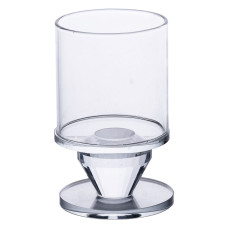 Свічник скляний Light House LG-30078 CL прозорий 9 см