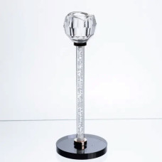 Стеклянный подсвечник Crystal Pillar 22см на стол высокий декоративный HP-7-26