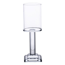 Свічник скляний Light House LG-30098CL прозорий висота 20 см