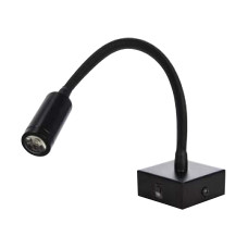 Світильник настінний підсвічування дзеркал-картин LED HOROZ ELECTRIC "TURNA" 3W 4200K колір чорний