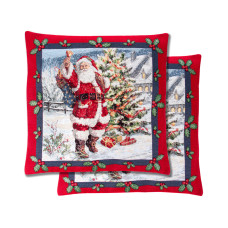 Наволочка гобеленовая noel rojo 45x45 см Наволочка гобеленовая noel rojo 45x45 см