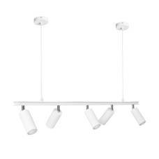 Люстра підвісна MSK Electric Tube у стилі лофт з поворотними плафонами NL 2450-5 WH