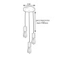 Зображення Світильник підвісний на три патрони MSK Electric Asket NL 660-3R ИМ Light-Deco 1 