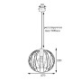 Зображення Світильник підвісний у стилі лофт MSK Electric Globe NL 2722 G ИМ Light-Deco 1 