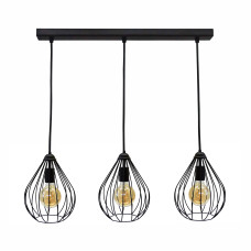 Світильник підвісний у стилі лофт на три лампи MSK Electric Kaplya NL 2229-3