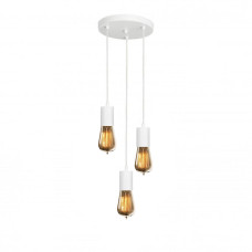 Світильник підвісний на три патрони MSK Electric Asket NL 660-3R W білий