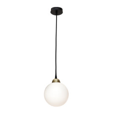 Светильник подвесной MSK Electric Luna со стеклянным плафоном шар под лампу Е27 PL 2026 BK