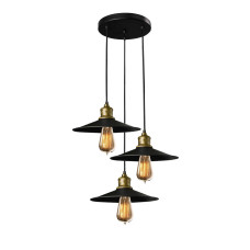Світильник підвісний MSK Electric Brooklyn у стилі лофт на три лампи NL 117-260-3R