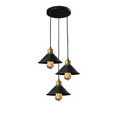 Світильник підвісний MSK Electric Harlem у стилі лофт на три лампи NL 210-3R