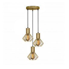 Світильник лофт MSK Electric Diadem підвісний на круглій основі NL 2215-3R BN