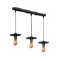 Изображение Светильник подвесной лофт MSK Electric Disk на три плафона NL 2009-3 BK ИМ Light-Deco 