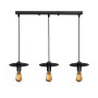 Изображение Светильник подвесной лофт MSK Electric Disk на три плафона NL 2009-3 BK ИМ Light-Deco 1 