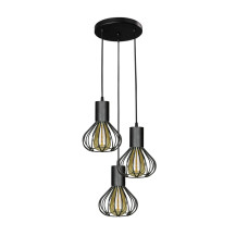 Світильник лофт підвісний на круглій основі MSK Electric Lotus NL 1415-3R