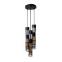 Зображення Світильник підвісний MSK Electric Flow в стилі лофт на круглій основі NL 6040-3R BK ИМ Light-Deco 3 