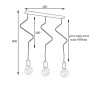 Зображення Світильник підвісний на три лампи MSK Electric Storm NL 1442-3 ИМ Light-Deco 1 