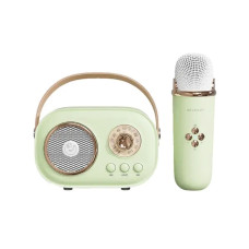 Колонка портативная с микрофоном C-20 BT/TF/USB/FM 5 Вт Зеленый C20GR