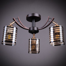 Люстра стельова Light House DL-17246/3 BK+BN коричневий