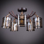 Зображення Люстра стельова Light House DL-17246/5 BK+BN коричневий ИМ Light-Deco 