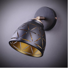 Бра настінне Light House DL-17243/1W BK FG чорне
