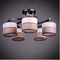 Стельова люстра Light House DL-17301/5 BK BEG чорний