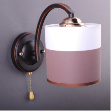 Бра настінна Light House DL-17337/1W BN BEG коричневе