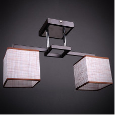 Стельова люстра Light House DL-17338/2 BK BEG чорний