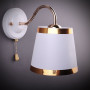 Зображення Бра настінна з абажуром Light House DL-17343/1W WT FG біле ИМ Light-Deco 