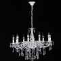 Зображення Кришталева підвісна люстра Light House DL-17354/10 WT біла ИМ Light-Deco 