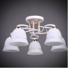 Потолочная люстра с плафонами Light House DL-17276/5 WT белый