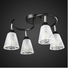 Люстра стельова Light House DL-17285/4 BK чорний