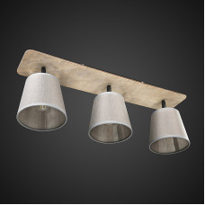 Стельова люстра Light House DL-17293/3 WOOD+BEG бежевий