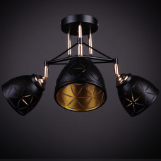 Стельова люстра Light House DL-17243/3 BK чорний