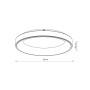 Изображение Потолочный светильник Nowodvorski 11208 Nikki Round Led 1x60W 3000K 5200Lm IP20 Bk ИМ Light-Deco 2 