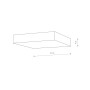 Изображение Потолочный светильник Nowodvorski 10426 Lid Square Led 1x35W 3000K 2950Lm IP20 Bl ИМ Light-Deco 3 