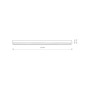 Зображення Купить Светильник Nowodvorski 7600 Straight ceiling led T8LED 1x22W 3000K 3200Lm IP20 Bl ИМ Light-Deco 1 