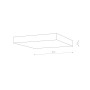 Изображение Потолочный светильник Nowodvorski 10432 Lid Square Led 1x50W 4000K 4600Lm IP20 Wh ИМ Light-Deco 3 