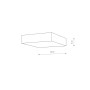 Изображение Потолочный светильник Nowodvorski 10421 Lid Square Led 1x25W 3000K 1900Lm IP20 Wh ИМ Light-Deco 3 