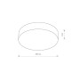 Зображення Купить Светильник Nowodvorski 10185 Arena LED 1x18W 4000K 1600Lm IP20 Wh ИМ Light-Deco 2 