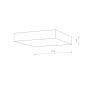 Изображение Потолочный светильник Nowodvorski 10422 Lid Square Led 1x35W 3000K 3100Lm IP20 Wh ИМ Light-Deco 3 