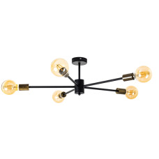 Люстра потолочная  Атмолайт Star 5 840/320 Black/BrushGold черный