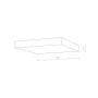 Изображение Потолочный светильник Nowodvorski 10423 Lid Square Led 1x50W 3000K 4400Lm IP20 Wh ИМ Light-Deco 3 