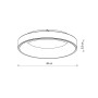 Изображение Потолочный светильник Nowodvorski 11207 Nikki Round Led 1x48W 3000K 4100Lm IP20 Bk ИМ Light-Deco 3 